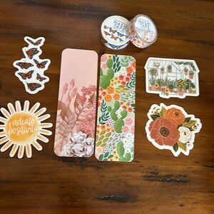 Bundle Elyse Breanne Bookmark Washi tapes and stickers all new